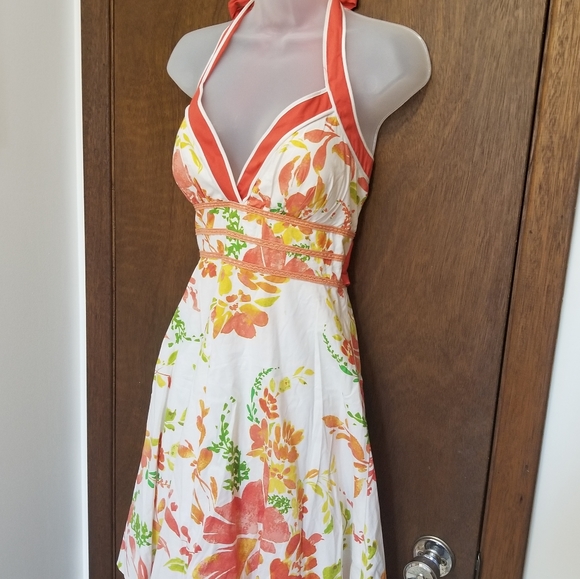 City Triangles Floral White Party Dress - Picture 4 of 8